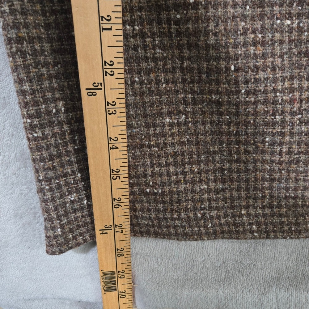 Vtg Moffat Weaver Wool Tweed Vest Skirt 12 Brown Scotland Dark Academia Heritage - Picture 7 of 11